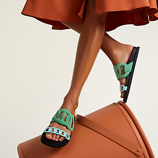 【完売必須】 HERMES Sandales Extra Vert Electrique Extra sandal | Hermès Mainland China